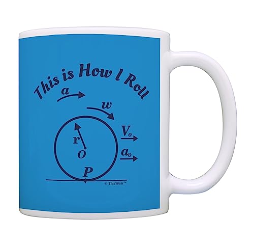 Science Nerd Gifts This is How I Roll Physics Geek Engineer Gift 11oz Ceramic Coffee Mug with Handle
