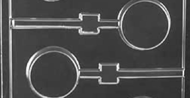 Molde de chocolate redondo liso para galletas - AO150