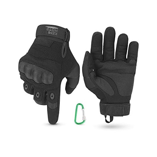 Guantes Moto Verano Mujer Hombre Guantes Moto con Protección Dedo Completo Antideslizante