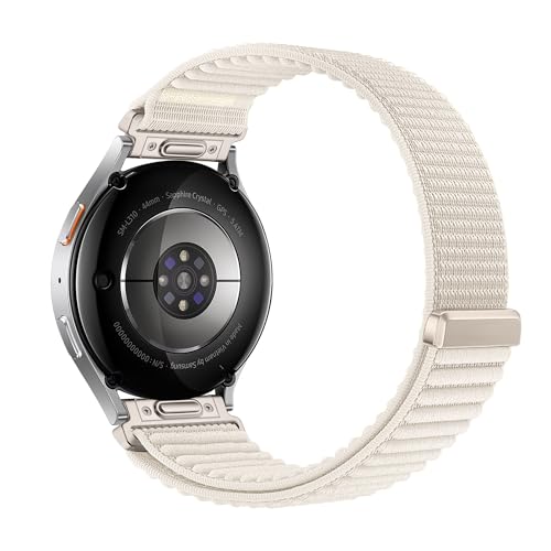 Image of XMUXI 20mm Watch Strap Nylon Compatible with Galaxy Watch 7 /6 /5 /4 40mm 44mm Straps,Compatible with Huawei Watch GT3 42mm /Forerunner 165 /Vivoactive 6 /5 /3 with One Click Metal Connector(NO WATCH)