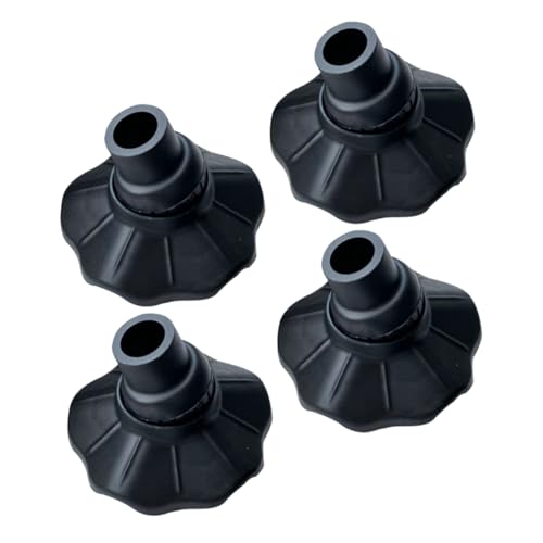 ULTECHNOVO 4 Almohadillas Antideslizantes para Patas De Silla Plegable para Exteriores De Repuesto para Silla De Camping Funda Protectora para Bastón Puntas De Goma De Repuesto De Nailon