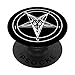 Pentagram Satanic Black Star Motive with Baphomet Goat Head - PopSockets Grip and Stand for Phones and Tablets