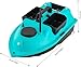 IOENC RC Fishing Boat 52W 5.91ft/s Bait Boat High Speed for Ocean Lake Fishing,600M Range 99 Points,with 1 * 5200mAh Lithium Battery,Cruise Control (Blue)