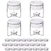 Hiware 4 Pieces Ceramic Butter Warmers with 16 Pieces Tealight Candles Set for Seafood, Fondue - Dishwasher Safe