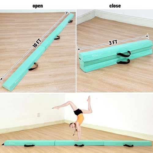 Image of Marfula 6 FT / 8 FT / 9 FT Folding Gymnastics Beam Foam Balance Floor Beam