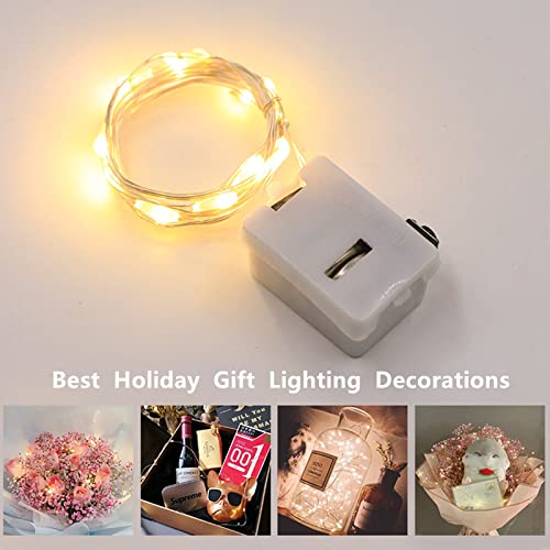 Led Fairy Lights Battery Operated 6 Pack;9.8Ft 30 Led Battery String Mini Lights Waterproof Wire Fairy Lights For Mason Jars Graduation Gifts Diy Wedding Party Holiday (Warm White And Multicolour) #TOP1