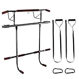 turrecki serial 『HÖCHSTE STABILITÄT』— Extra Robuste Konstruktion ; Sicherer Halt des Türreck, rutschfest, ohne Schwingen und Wackeln, belastbar bis 150 kg. Speziell für deutsche Türmaße entwickelt: Passt auf gängige Türrahmen von bis zu 21 cm Tiefe und 92 cm Breite.