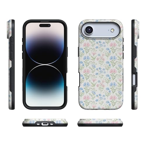 Coque iPhone 17 Air antichoc compatible MagSafe Casely floral - 7