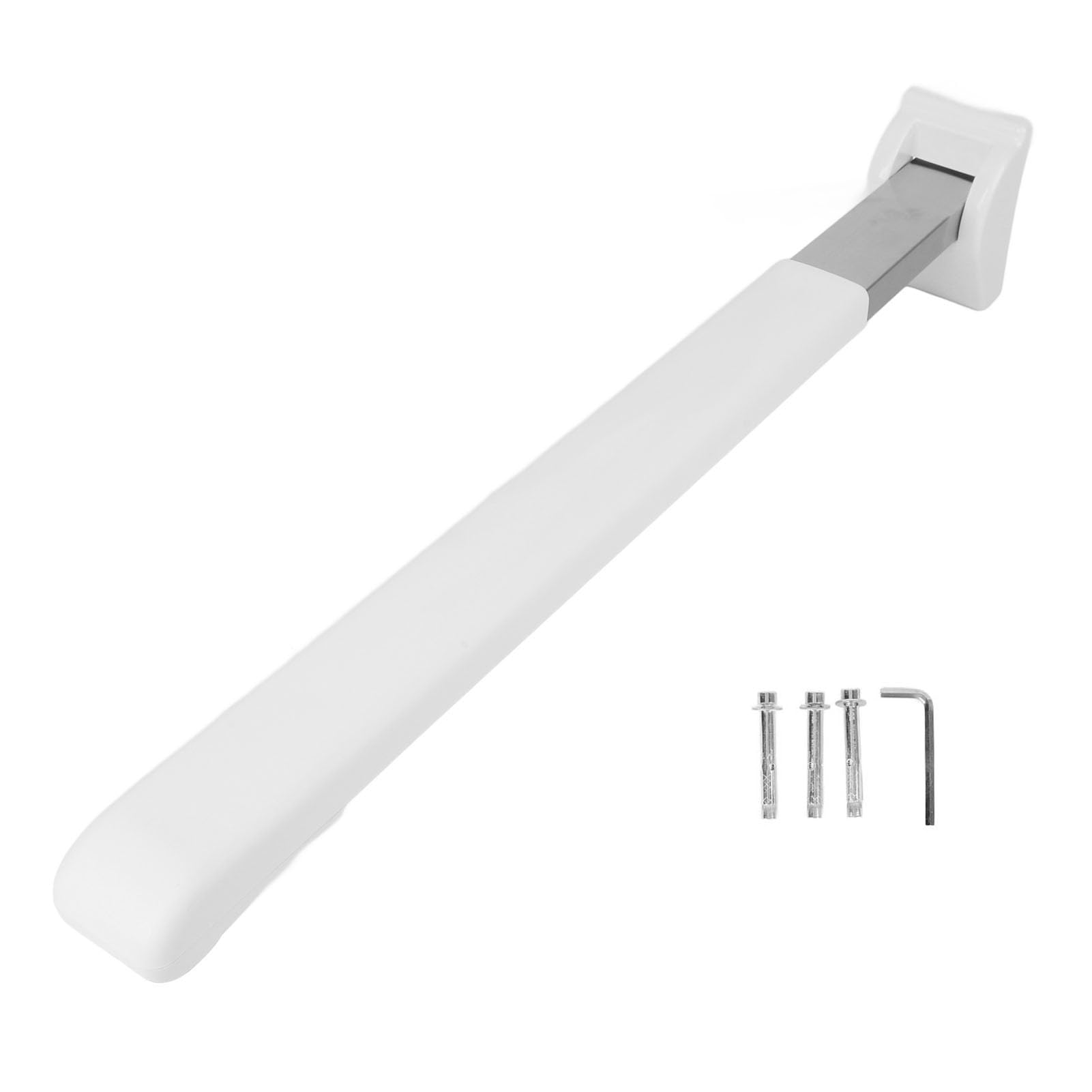 Barra de Apoyo abatible, pasamanos de Acero Inoxidable para baño para Personas Mayores, Barra de Seguridad Plegable para discapacitados en el Inodoro, Barra de Montaje en Pared, ba
