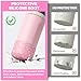 Diumepo Silicone Boot for Owala FreeSip 16 oz & Flip 14 oz Insulated Stainless-Steel Water Bottle, Anti-Slip Protective Sleeve for Kids 12 oz Tumbler (Glitter Pink)