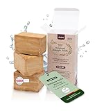 Aleppo Pure® Original Aleppo Seife Active Set 3 × 200g – 35% Lorbeeröl – Handgemachte...
