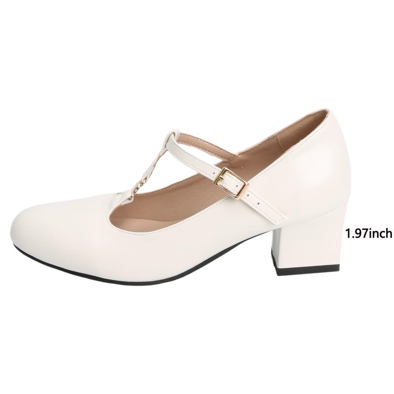 Image of MEOTINA Cute Bow Heels Mary Janes Shoes Women Dress Platform Strappy High Heels Kawaii Shoes