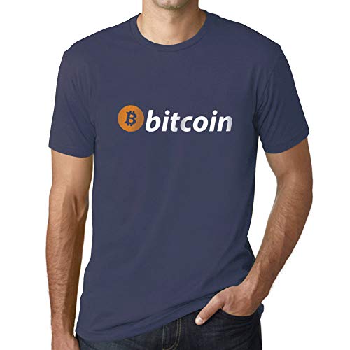 Ultrabasic Men's Graphic T-Shirt Bitcoin Support HODL BTC Crypto Traders Eco-Friendly Limited Edition Short Sleeve Tee-Shirt Vintage Birthday Gift Novelty Denim L