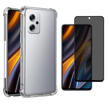 Capa Capinha Anti Impacto + Película 3d Privacidade Anti Spy Para Poco X4 GT - (Hard Glass Store)