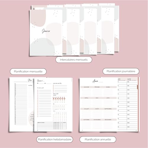 Planner prothésiste ongulaire non daté pour planifier vos rendez-vous manucure au quotidien - 6