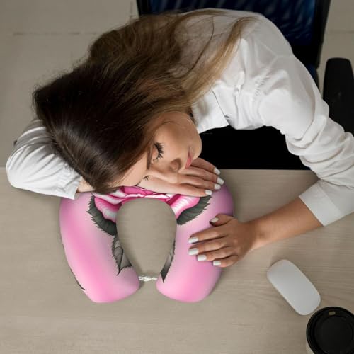 Almohada de viaje espuma viscoelástica tamaño U miniatura 6