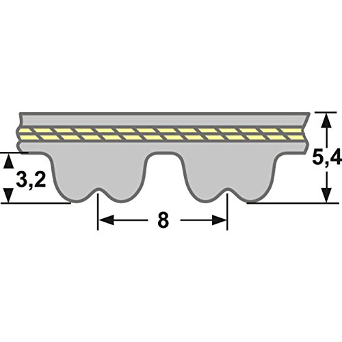 Cinghia dentata 600 – SLV8-20.
