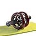 Jsmhh Abdominal Fitness-Rad-Bauch-Übung Roller Zwei-Rad-Silent-Bauchmuskeln Fitness Equipment Dünne Taille und Bauch, mit Knieschützer sit up trainingsgert (Color : Red, Size : Small Wheels)