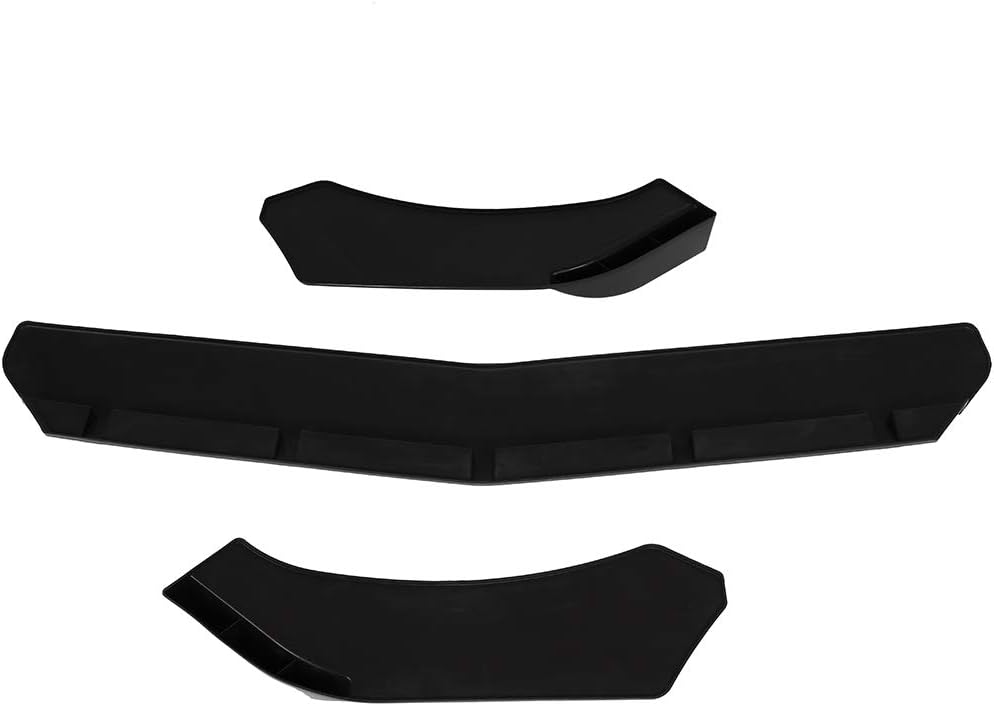 OCPTY 3PCS PP Car Front Bumper Spoiler Lip fit for Universal