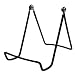 12 Gibson Holders 6AB Adjustable Wire Display Easels-3.75" W x 4.75" H w/ 2.25" display ledge, Black