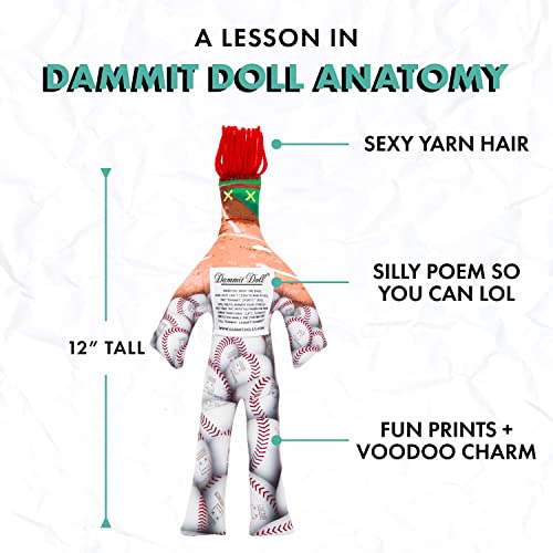 Dammit Doll - Dammit Sports - Dammit Baseball Doll - Stress Relief - Gag Gift #TOP3
