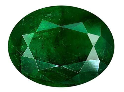 Émeraude de 6 carats colombienne, une pierre précieuse ovale de haute joaillerie