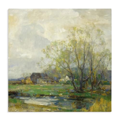 Stupell Industries Tranquil Countryside Marsh, 24 x 24 Inch Canvas Wall Art