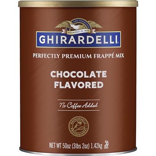 Ghirardelli Chocolate Frappe, Double Chocolate, 50-Ounce Can