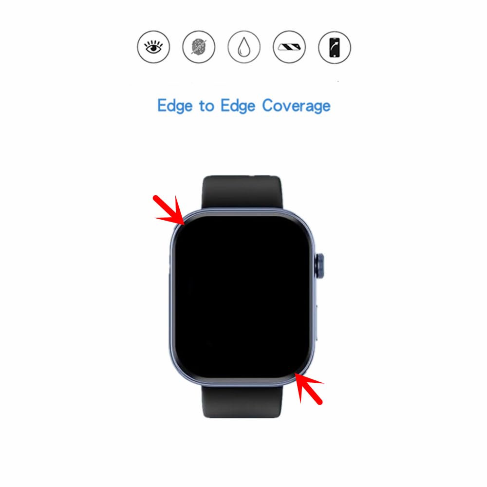 Accessoires Bracelet Et Montre Connectée Phonillico Verre Trempé Pour Apple Watch ULTRA 2 49 Mm [Pack 2] Film Vitre Protection Ecran Montre Connectée