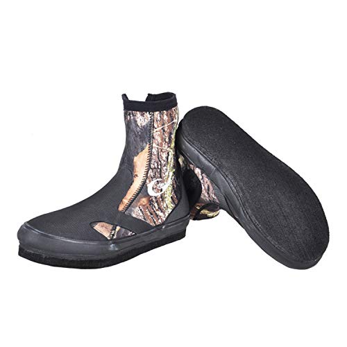 Water Booties - Neoprene 5mm Rocky Fishing Shoes Non-Slip Men's Wading Reef Boots with 10mm Thick Felt Sole for Beach or Water Sports