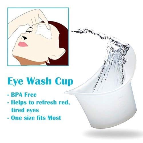 Dharvya -Eye Wash Cup Transparent (Pack of 4) | Non-Toxic Plastic Eye Rinse Cup for Eye Cleaning & Care 2