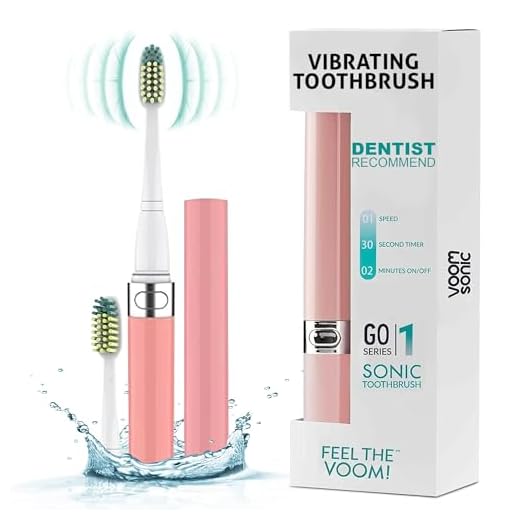 Voom Sonic Go 1 Series Rechargeable Battery-Operated Electric Toothbrush | Dentist Recommended | Portable Oral Care | 2 Minute Timer | Light Weight Design | Soft Dupont Nylon Bristles