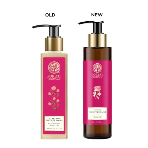Image of Forest Essentials Shower Wash Indian Rose | Sulphate-Free Ayurvedic Body Wash | Softens, Scents & Hydrates Skin