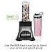 Hamilton Beach Blender and Food Processor Combo for Shakes & Smoothies, With 3 Cup Electric Food Chopper Attachment, 40 oz Glass Jar, Blender Travel Cup, 700 Watts Peak Power, Gray & Black (58163)