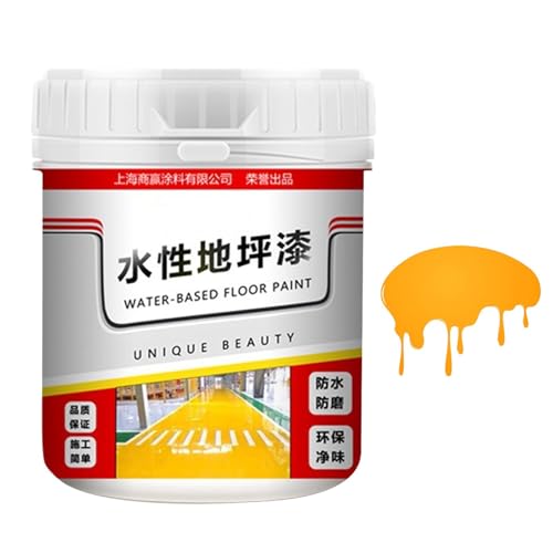 Pintura de suelo a base de agua, 500 g, pintura de hormigón impermeable de secado rápido | Pintura de hormigón con revestimiento antideslizante | Pintura para suelos de concreto | Revestimiento