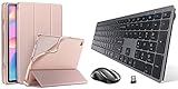 INFILAND Galaxy Tab S6 Lite Case Bundle with INFILAND Wireless Keyboard and Mouse Combo