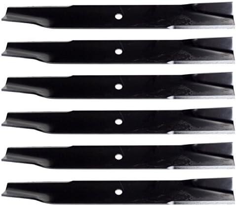 USA Mower Blades U13760BP (6) High-Lift Replacement Blades for Dixon® 12421 13956 18931 9383 539119871 Length 20-1/2in. Width 2-1/2 in. Thickness .200 in. Center Hole 5/8 in. 60 in. Deck