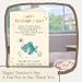 BlinkWishes Teacher Thank You Cards with Envelopes - Appreciation Gift from Students Featuring Cute Fish Illustration for Educator Day, End of School Year or Graduation Celebration
