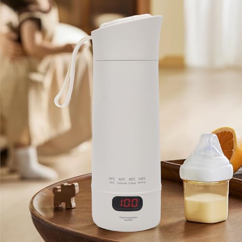 Tetera eléctrica portátil Zunate 400ml con display miniatura 3