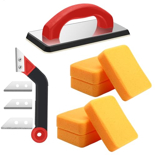 Blulu 11 Pcs Grout Float Sets Include 9.5 x 4
