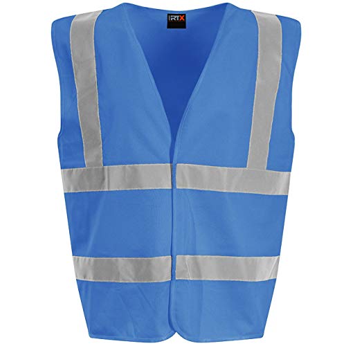 Image of PRO RTX High Visibility Childrens/Kids Waistcoat, Royal Blue, S