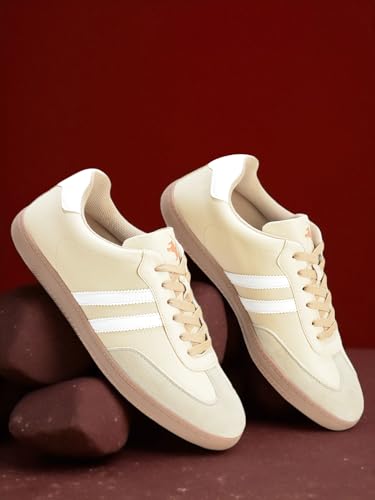 Image of Cantabil Casual Sneaker Shoes for Men l Lightweight & Comfortable with Cushioned Insole PU (Polyurethane) Upper TPR Sole Lace-Up Closure (P MFTW00140)