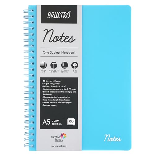 SNUNGPHIR Brustro Artists Wiro Bound Sketch Book, A5 Size, 120