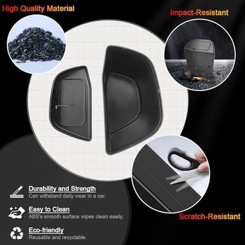 Image of for Toyota RAV4 Trash Can for 2019-2025 Toyota RAV4 Small Car Trash Bin for Side Door RAV4 Front Right Door Trash Garbage Bin w /Lid for Toyota RAV4 Accessories (RAV4 Right Side)