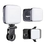 Amazon Basics LED Video Light for Photography, Live Streaming, Makeup & More | 2000 mAh | 3 Color Modes | 360° Rotation | Magnetic Absorption | Camera & Tripod Mountable | Rechargeable Battery