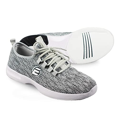 Elite Women's Kona Bowling Shoes - Athletic Mesh Lightweight Lace Up Style With Universal Slide Soles (Charcoal, Us_Footwear_Size_System, Adult, Women, Numeric, Medium, Numeric_9_Point_5) #TOP1