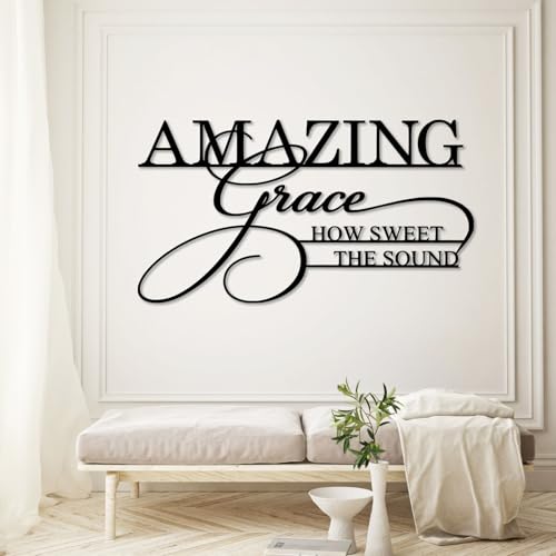 SZI Amazing Grace How Sweet The Sound Metal Wall Decor,
