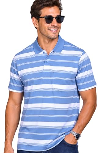 Image of SANE ORIGINALS Half Sleeve Polo T-Shirt for Men with Pocket || Stripe Collar and Pocket T-Shirt for Men Half Sleeves