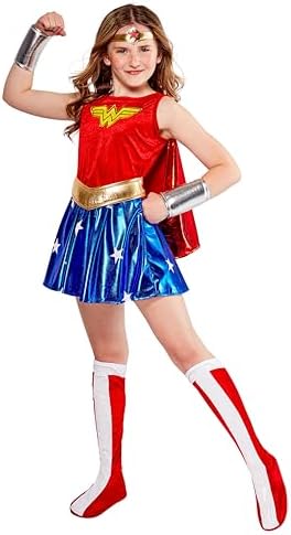 Rubies at Party City DC Comics: Wonder Woman Costume for Kids, Girls Costume
