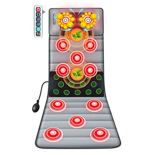 0℃ Outdoor Sedile Tappeto Massaggiante Elettrico con 30 Testine Massaggianti, 9 Selezioni di modalità e 3 Regolazioni dei Tempi per i Genitori, L'uso a Casa e Ufficio, Scelta, Lisi Velvet